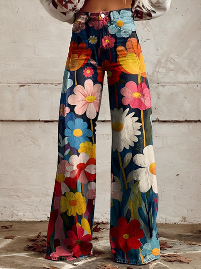 Agathe™ | Pantalon fleuri élégant et moderne