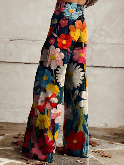 Agathe™ | Pantalon fleuri élégant et moderne