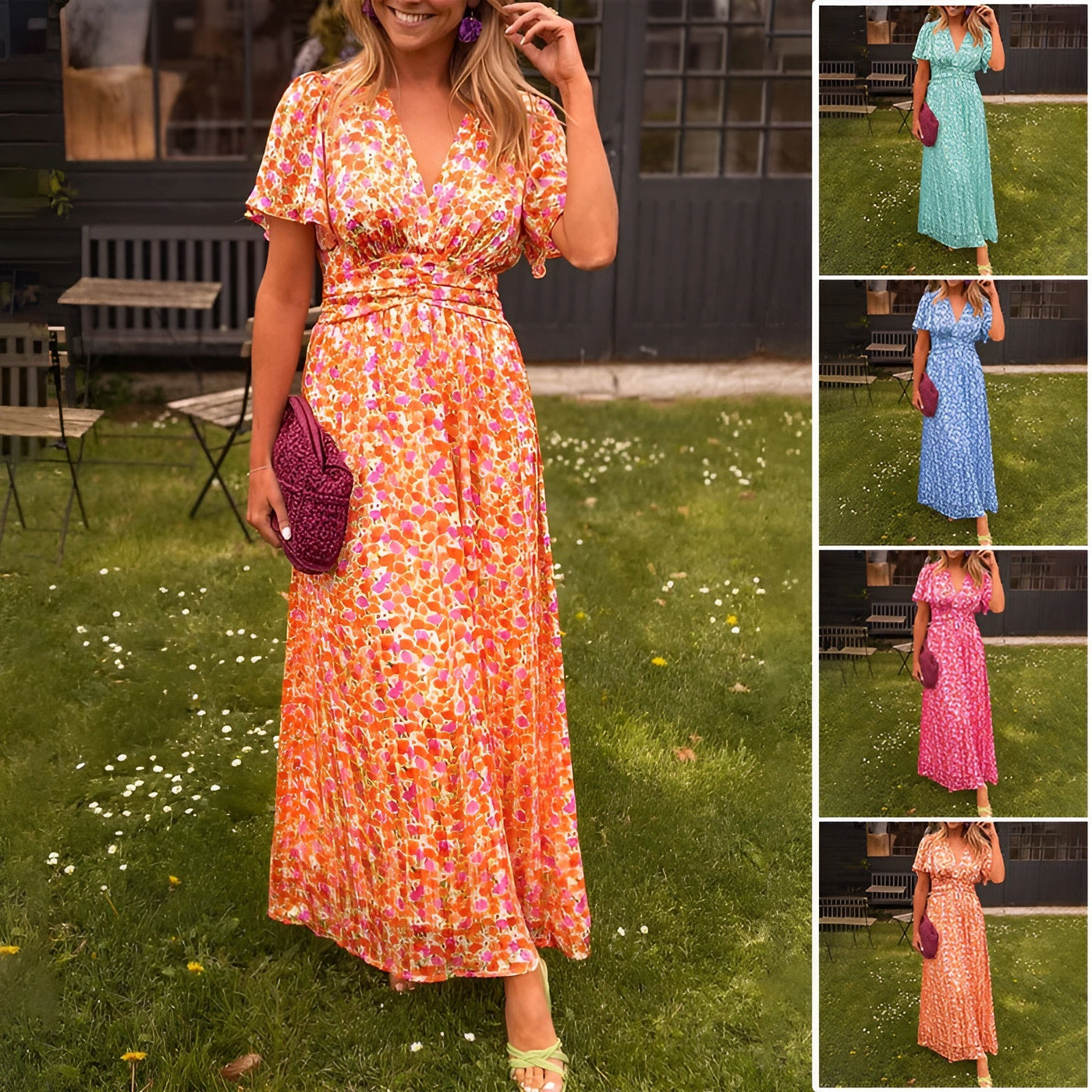 Fabiola™ | Classic V-Neck Dress