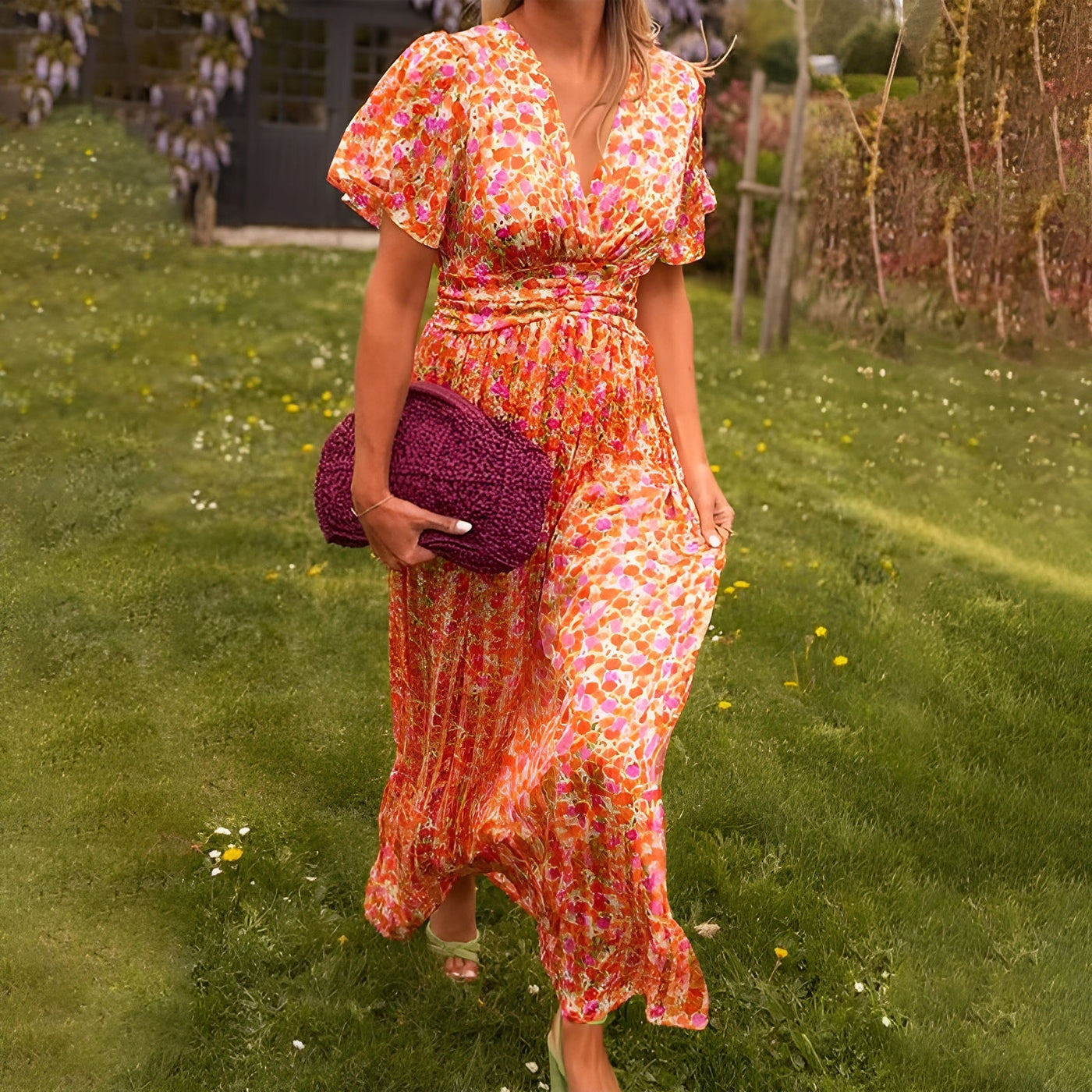 Fabiola™ | Classic V-Neck Dress