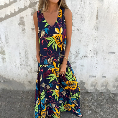 Felicia™ | Robe longue à encolure en V