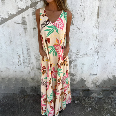 Felicia™ | Robe longue à encolure en V