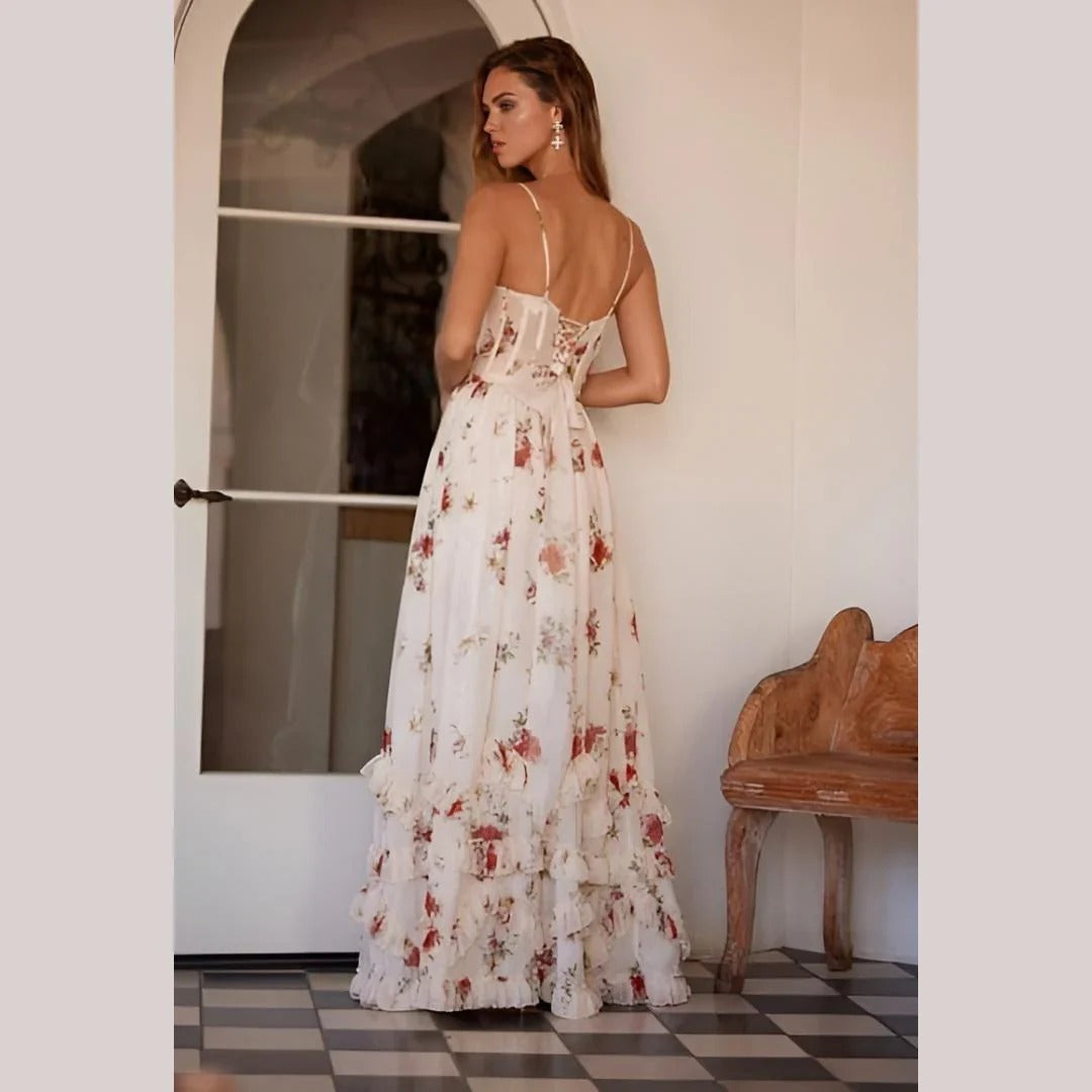 Sidra™ | Robe midi à motif fleuri
