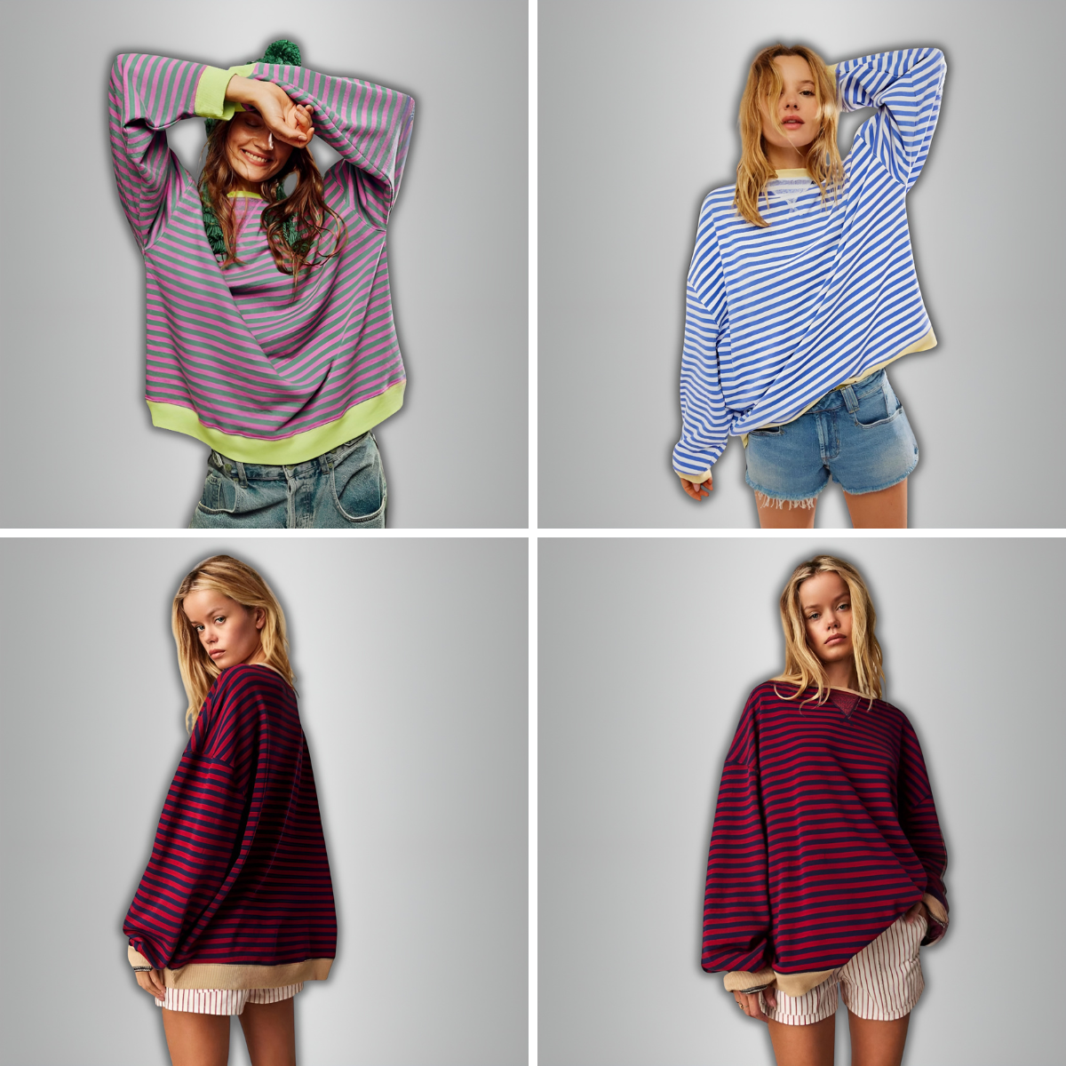 Bérénice™ | Pull oversize rayé