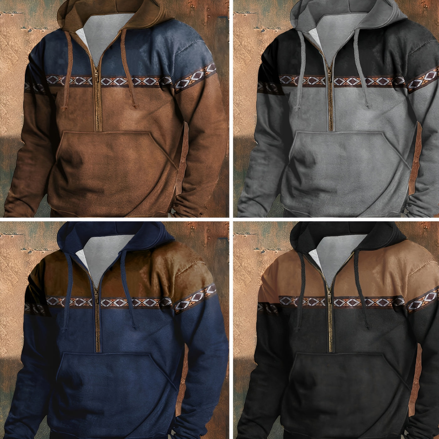 Arthur™ | Sweat à capuche demi-zip